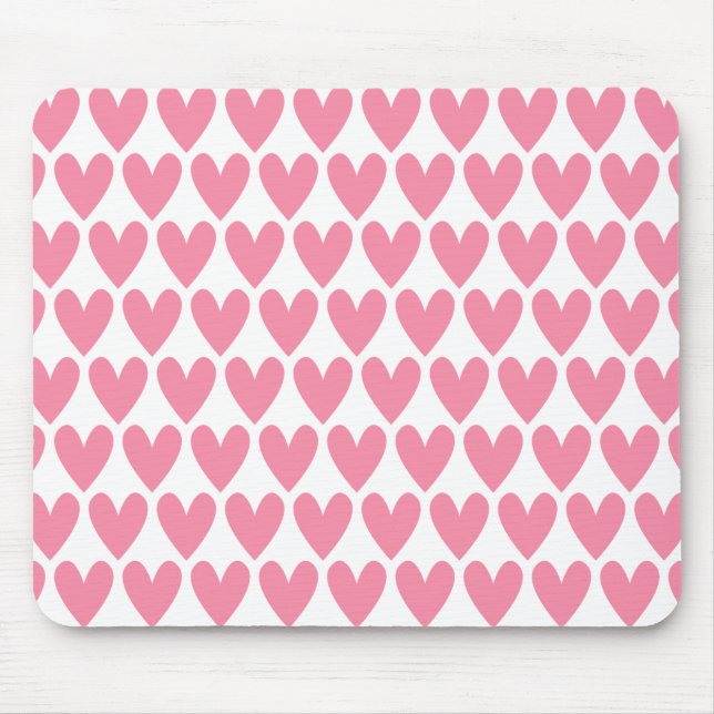 Tapis De Souris Coeur rose (Devant)