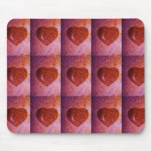 Tapis De Souris coeur rose corail