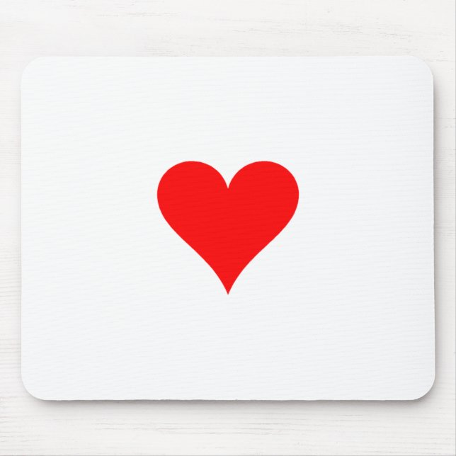 Tapis De Souris Coeur rouge (Devant)