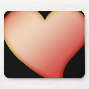Tapis de souris Cœur Rouge, Image personnalisable