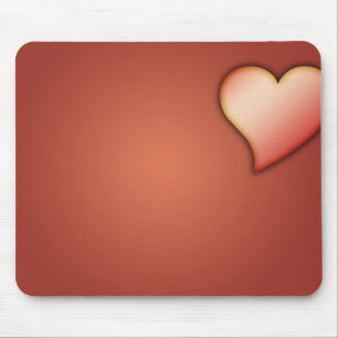 Tapis de souris Cœur Rouge, Image personnalisable