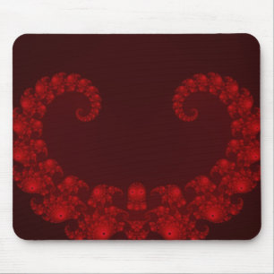 Tapis de souris Cœur Rouge Profond