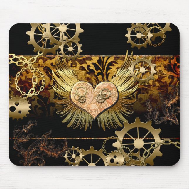 Tapis De Souris Coeur vapeur (Devant)