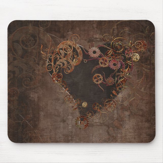 Tapis De Souris Coeur vapeur (Devant)