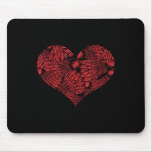 Tapis De Souris Coeur Volant de badminton