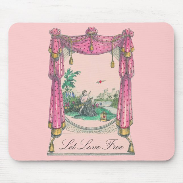 Tapis De Souris Coeur volant ~ Mousepad (Devant)