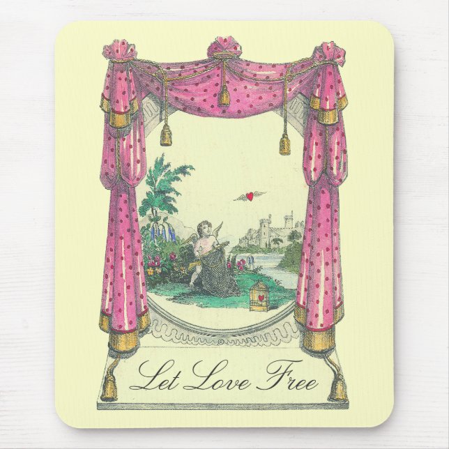 Tapis De Souris Coeur volant ~ Mousepad (Devant)