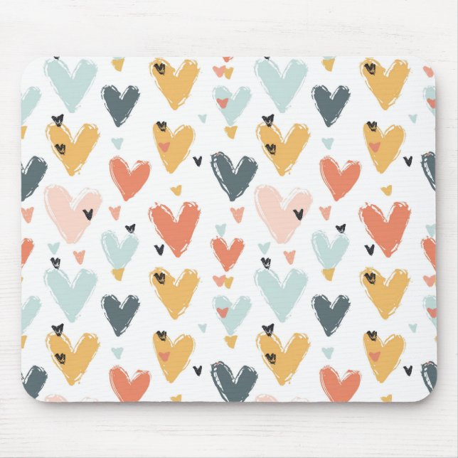 Tapis De Souris Cœurs (Devant)