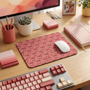 Tapis de souris coeurs
