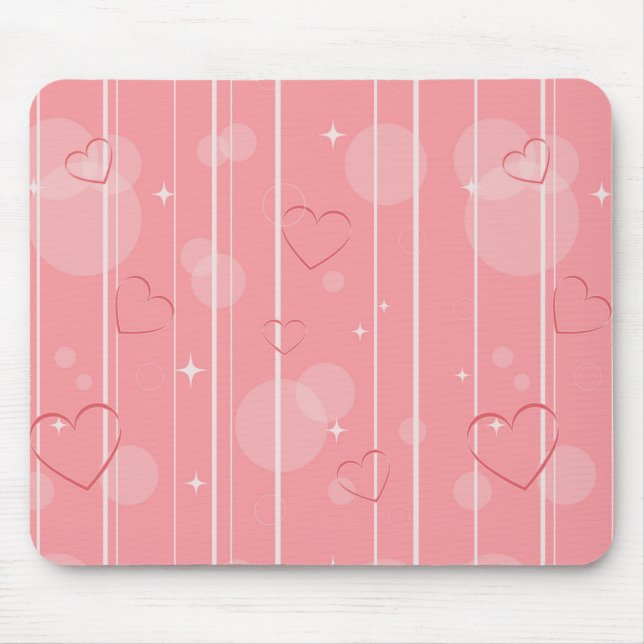Tapis De Souris Coeurs (Devant)