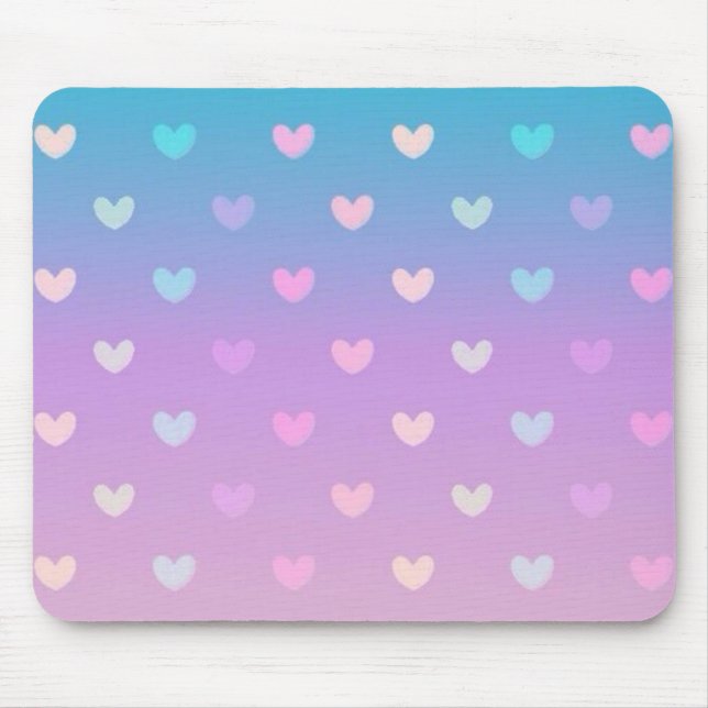 Tapis De Souris Coeurs (Devant)