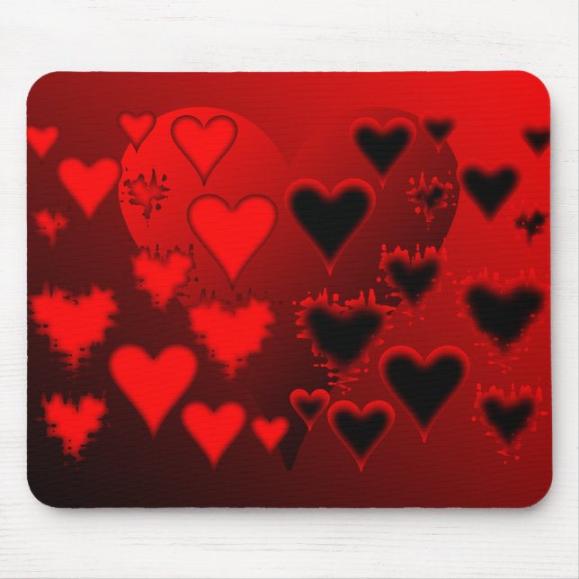 Tapis De Souris Coeurs (Devant)