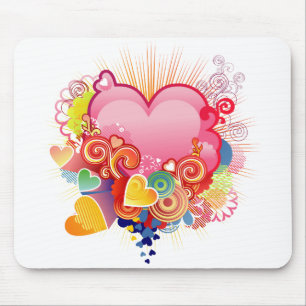 Tapis De Souris Coeurs