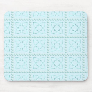Tapis De Souris Coeurs bleus