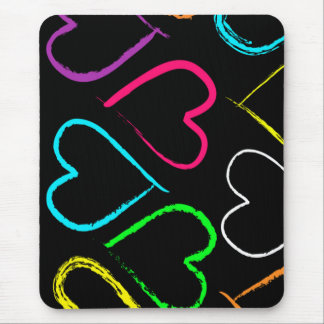 Tapis De Souris Coeurs colorés mousepad