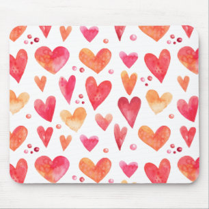 Tapis De Souris COEURS D'Aquarelle