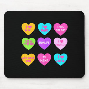 Tapis De Souris Cœurs de conversation drôles de la Saint-Valentin