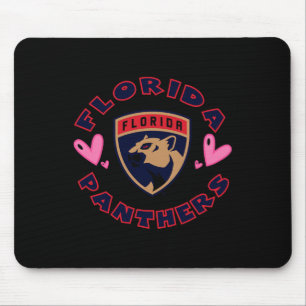 Tapis De Souris Cœurs de la Saint-Valentin des Panthers de la Flor