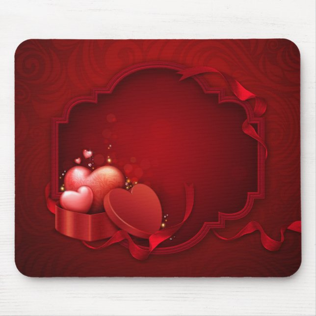 Tapis De Souris Coeurs Mousepad (Devant)