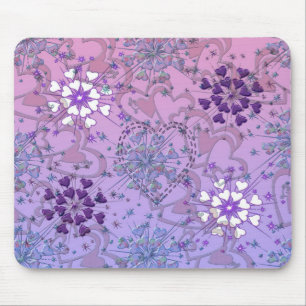 Tapis De Souris Coeurs Mousepad