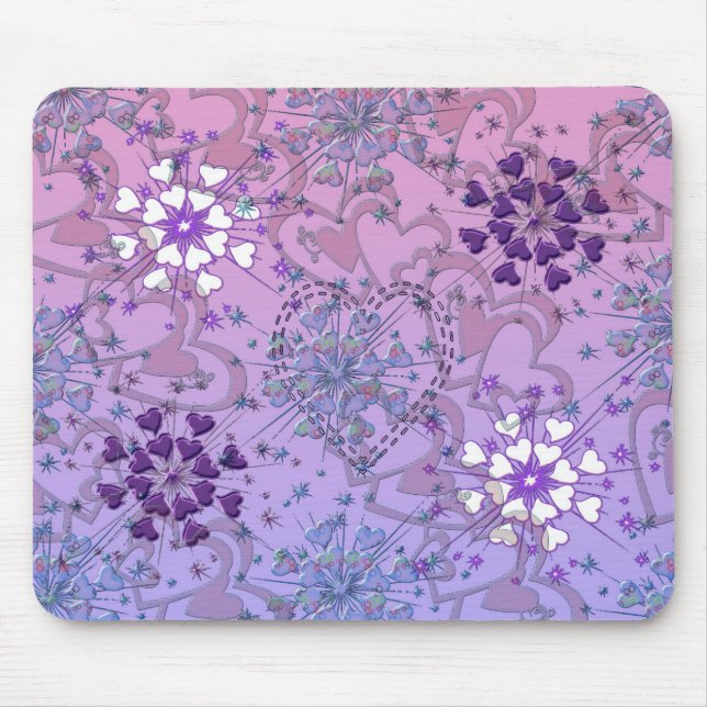 Tapis De Souris Coeurs Mousepad (Devant)