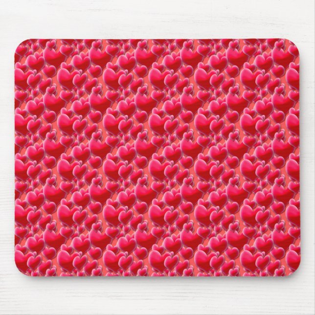 Tapis De Souris Coeurs roses (Devant)