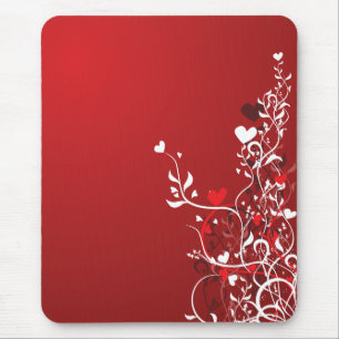 Tapis De Souris Coeurs rouges