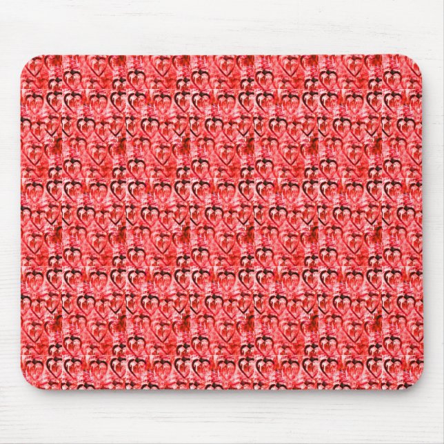 Tapis De Souris Coeurs rouges (Devant)