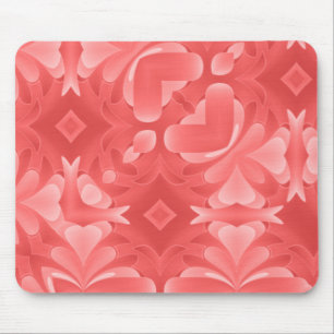 Tapis De Souris Cœurs rouges et diamants