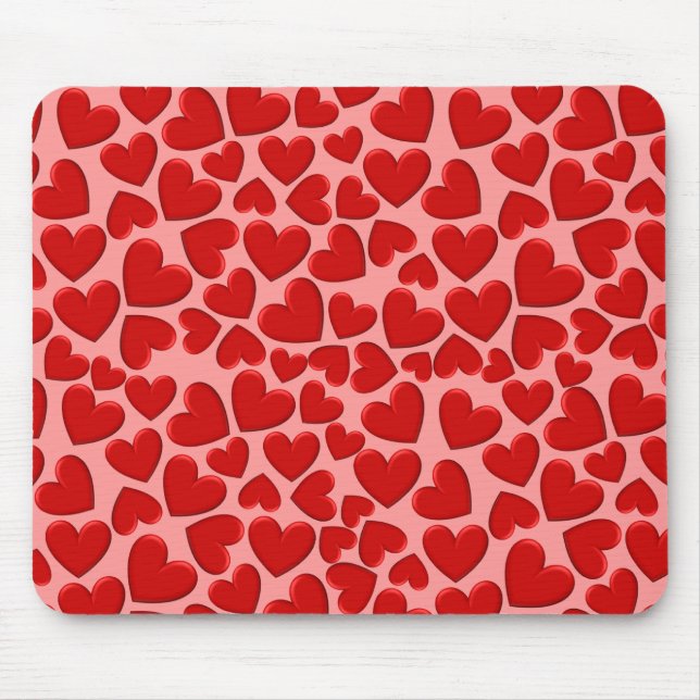 Tapis De Souris Coeurs roux (Devant)
