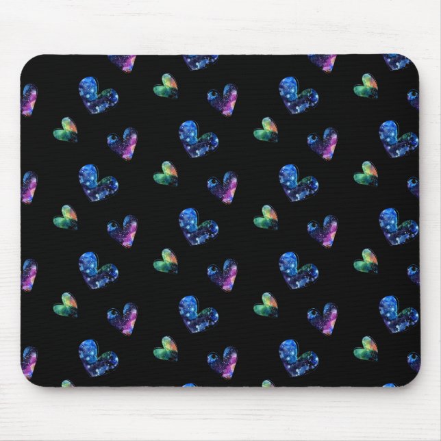Tapis De Souris Coeurs spatiaux (Devant)