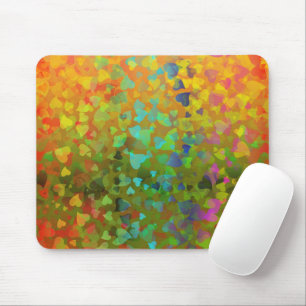 Tapis De Souris Coeurs tombants Orange