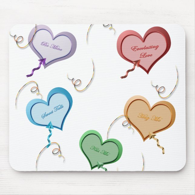 Tapis De Souris Coeurs Valentine Mousepad de sucrerie (Devant)