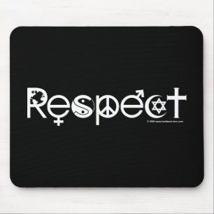 Tapis De Souris Coexister dans le Respect - Paix Gentillesse & Tol
