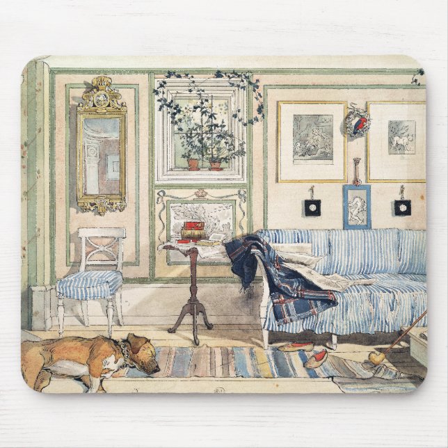 Tapis De Souris Coin confortable par Carl Larsson (Devant)