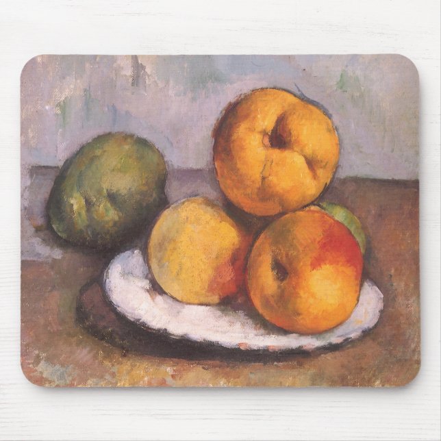 Tapis De Souris coing, pommes, poires de Paul Cezanne (Devant)