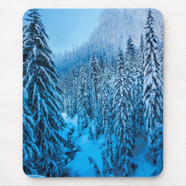Tapis De Souris Col de Snoqualmie, État de Washington. (Devant)