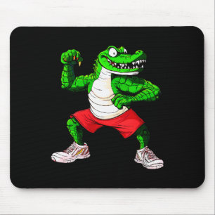 Tapis De Souris Col V crocodile de fitness pour femmes