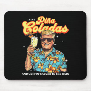 Tapis De Souris Coladas Donald Trump Vacances d'été Hawaii Beach