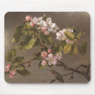 Tapis De Souris Colibri et fleurs d'Apple