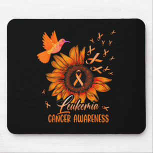 Tapis De Souris Colibri Tournesol Orange Leucémie Cancer du Sang