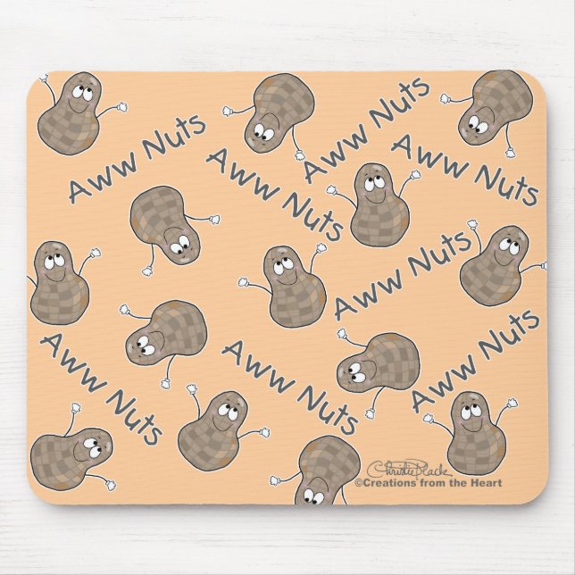 Tapis De Souris Collage Aww Nuts (Devant)