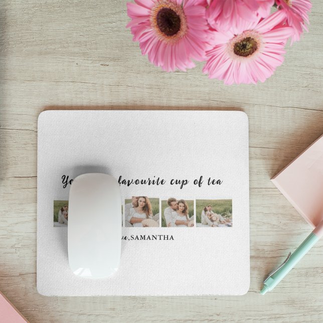 Tapis De Souris Collage Couple Photo & Vous Êtes Mon Citation De L (Créateur téléchargé)