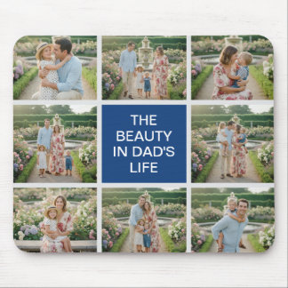Tapis De Souris Collage de 8 photos personnalisé - Cadeau personna