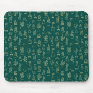 Tapis De Souris Collage de cactus de dessin de main