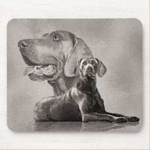 Tapis De Souris Collage de chiens Weimaraner #2