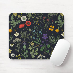 Tapis De Souris Collage de fleurs sauvages