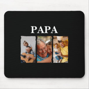 Tapis De Souris Collage de photos cadeau Papa D