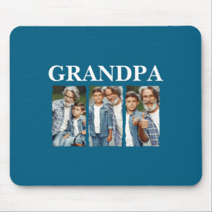 Tapis De Souris Collage de photos cadeau pour grand-père D