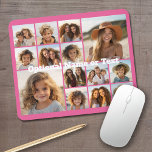 Tapis De Souris Collage de photos Instagram - Jusqu'à 14 photos ro<br><div class="desc">Un design avec un arrière - plan coloré. Utilisez jusqu'à quatorze photos carrés pour créer un cadeau unique et personnel. Si vous avez besoin d'ajuster les images,  cliquez sur l'outil personnaliser pour apporter des modifications.</div>